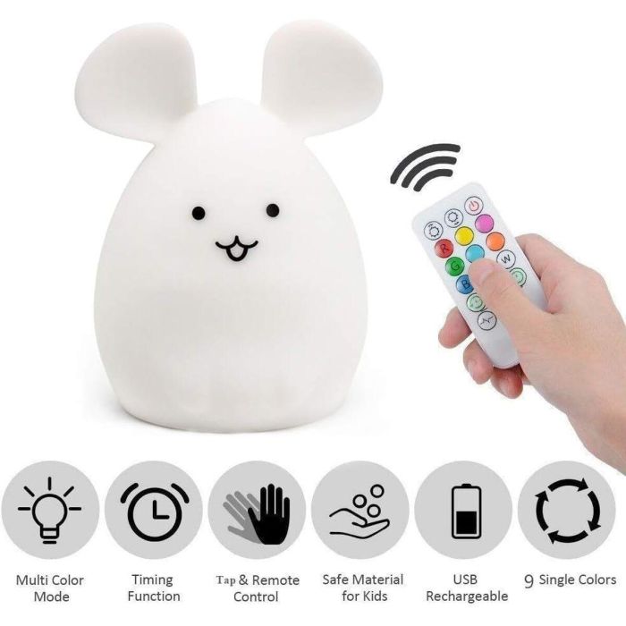 Lampe pour enfant avec haut-parleur Bluetooth Muvit Mouse 3