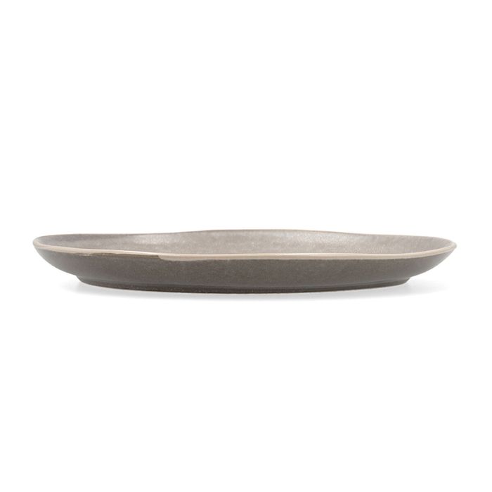 Assiette plate Bidasoa Gio Irrégulier Gris Céramique 26,5 cm (4 Unités) 2 Assiette plate Bidasoa Gio Irrégulier Gris Céramique 26,5 cm (4 Unités) 2