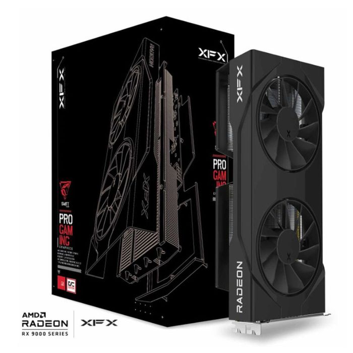 Carte Graphique XFX RX-96TSW16BQ RADEON RX 9060 XT 16 GB GDDR6 1 Carte Graphique XFX RX-96TSW16BQ RADEON RX 9060 XT 16 GB GDDR6 1