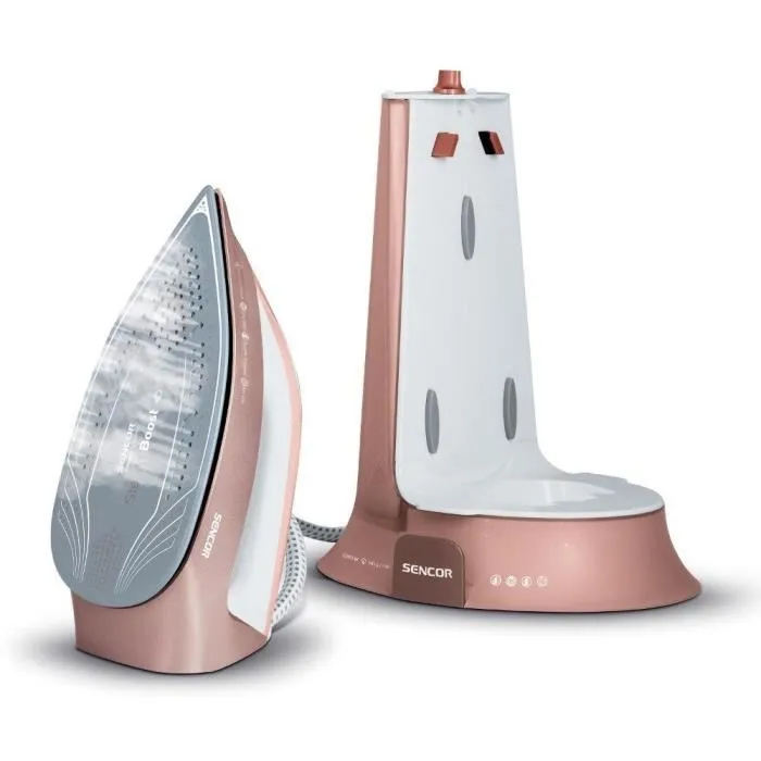 Sencor SSI 0910RS Station de vapeur - 3200 W, débit 140 g/min, réservoir 1.3 L, anti-gouttes, anti-calcaire, prêt en 35s, repassage vertical