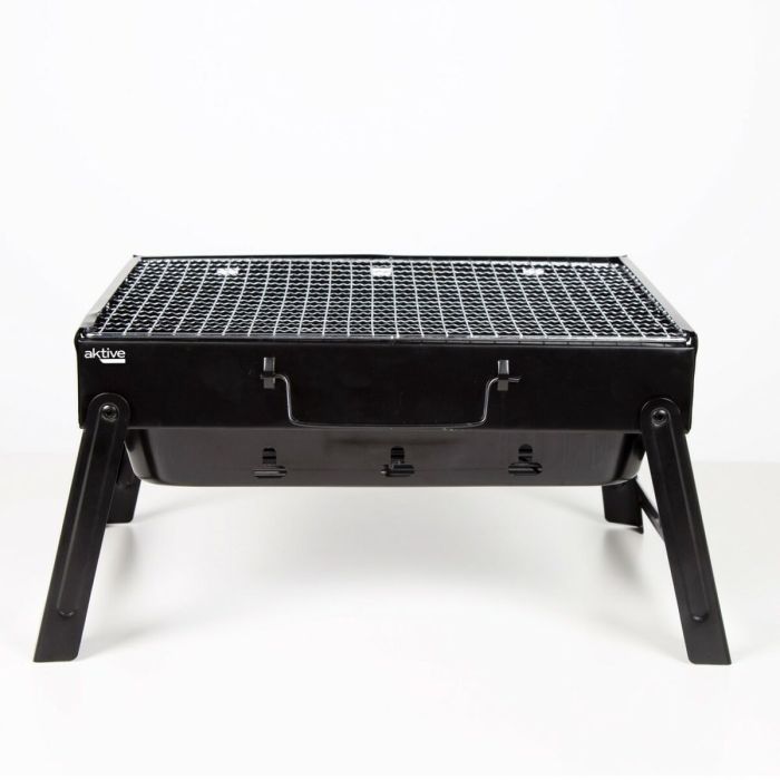 Barbecue Portable Aktive Rectangulaire Noir Acier 40 x 20 x 28 cm 5 Barbecue Portable Aktive Rectangulaire Noir Acier 40 x 20 x 28 cm 5