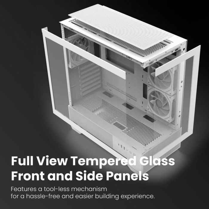 Boîtier ATX semi-tour Zalman CHRONIX WHITE Blanc 19