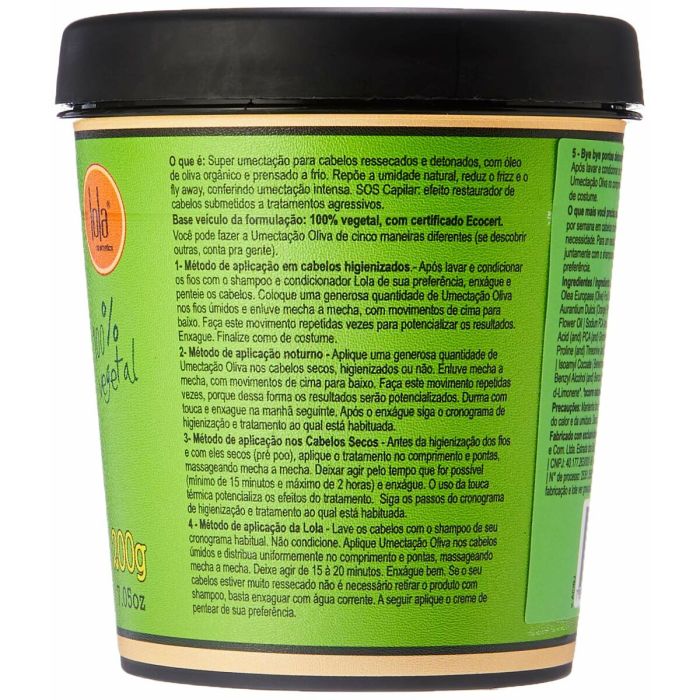 Masque pour cheveux Lola Cosmetics Olive 200 g 1