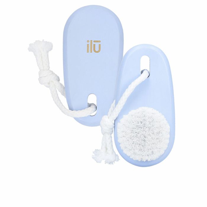 Brosse nettoyante visage Ilū Bamboon Bleu true blue Oblongue