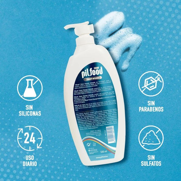 Shampooing antichute de cheveux Pilfood DIRECT 500 ml 5