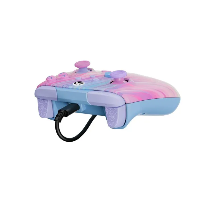 Turtle Beach Rematch Advanced Manette Filaire Phosphorescente Cotton Candy pour Xbox Series X|S, Xbox One et PC