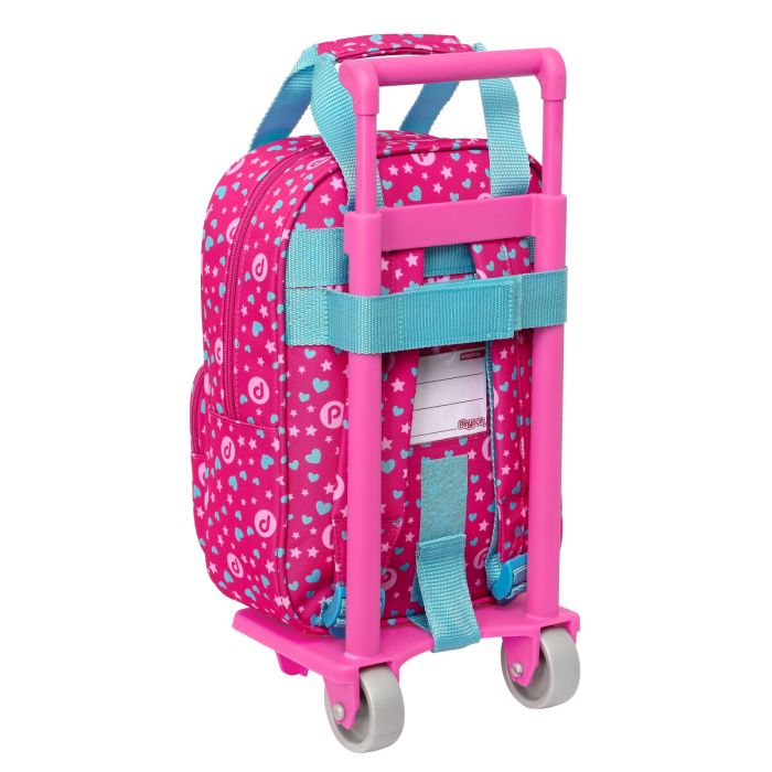 Cartable à roulettes Pinypon Bleu Rose 20 x 28 x 8 cm 1