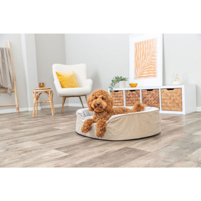 Lit pour chien Trixie Vital Lino Soft Beige Crème 83 X 67 CM 2