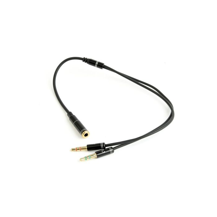 Câble Audio Jack (3,5 mm) Coupleur GEMBIRD CCA-418M 20 cm 1 Câble Audio Jack (3,5 mm) Coupleur GEMBIRD CCA-418M 20 cm 1