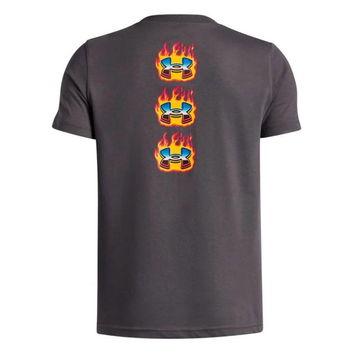 T shirt à manches courtes Enfant Under Armour Flame Wm Ss Gris 1 T shirt à manches courtes Enfant Under Armour Flame Wm Ss Gris 1