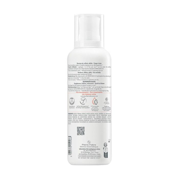 Avène Xeracalm Ad Baume Relipidant 400 mL 1