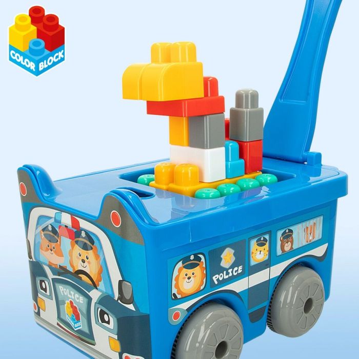 Blocs de construction Color Block Valise Voiture de police 30 Pièces (2 Unités) 2 Blocs de construction Color Block Valise Voiture de police 30 Pièces (2 Unités) 2