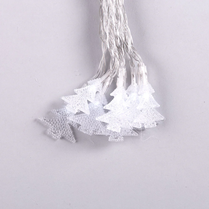 Guirlande LED d'Intérieur 2M HO-XMAS-015-IP20-2M-CW, Fonctionnement à Piles 2