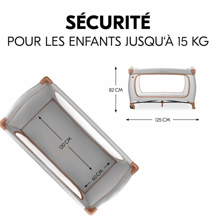 Lit de bébé Hauck Marron 12