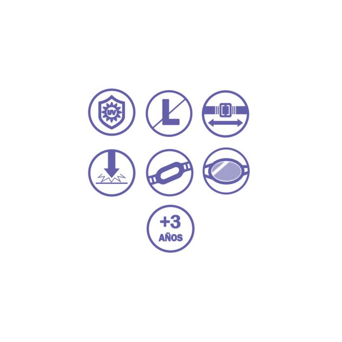 Bestway Lunettes de natation pour enfants Bande de silicone Princesses +3 ans Piscine et Plage 09115 2