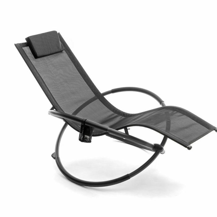 Chaise Longue Pliante à Bascule Orbitale Rockorb InnovaGoods 2 Chaise Longue Pliante à Bascule Orbitale Rockorb InnovaGoods 2