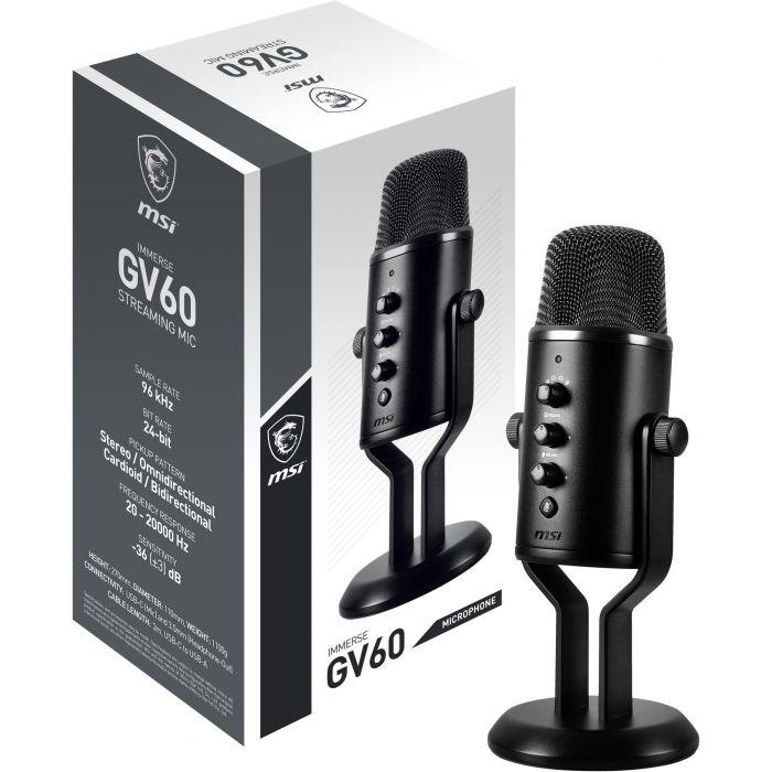 MSI Immerse GV60 Streaming Mic black 0 MSI Immerse GV60 Streaming Mic black 0