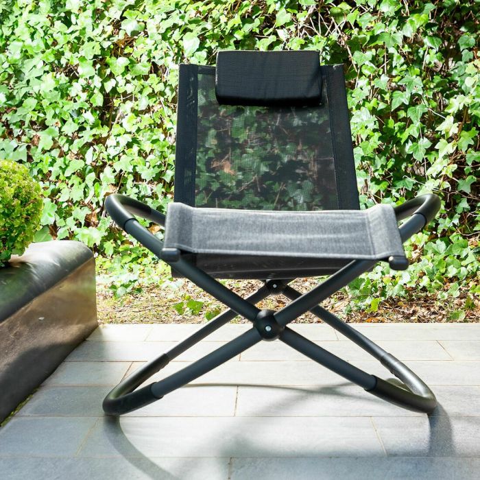 Chaise Longue Pliante à Bascule Orbitale Rockorb InnovaGoods 3 Chaise Longue Pliante à Bascule Orbitale Rockorb InnovaGoods 3