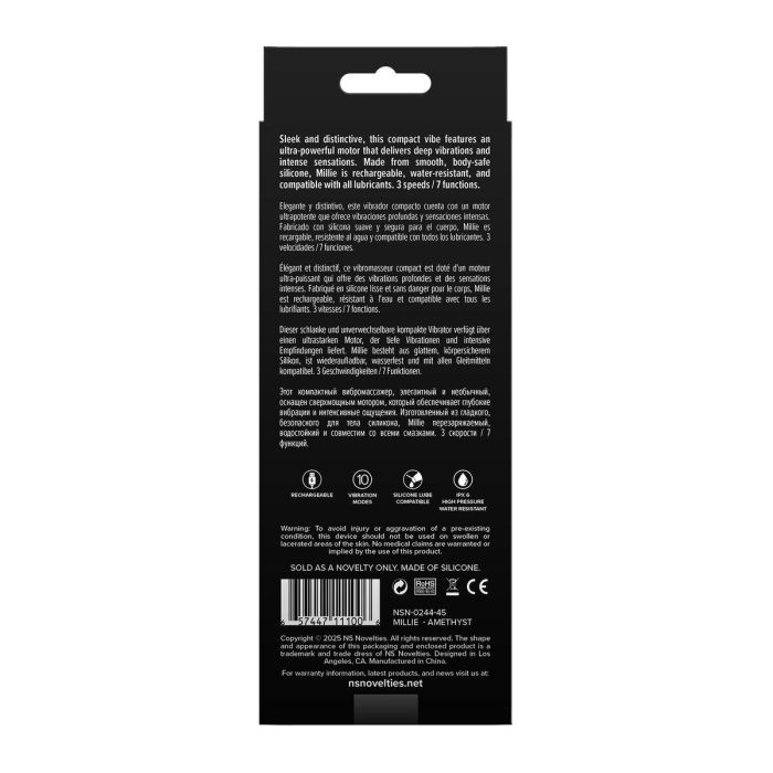 Vibromasseur NS Novelties Gold-n-Dreams Violet 2 Vibromasseur NS Novelties Gold-n-Dreams Violet 2