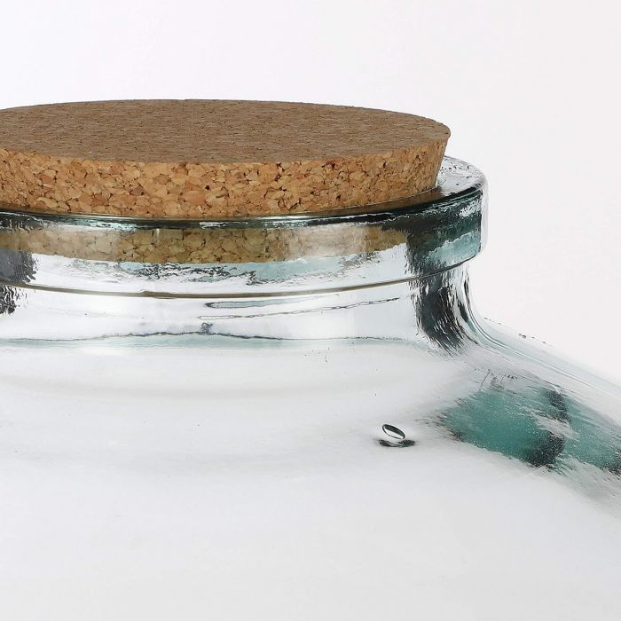 Pot en verre Mica Decorations Olly Rond Liège Bouchon Décoratif Verre (Ø 29 x 23 cm) 2