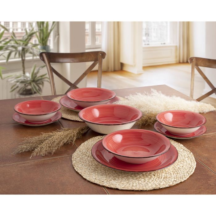 Assiette plate Quid Vita Céramique Rouge (Ø 27 cm) (12 Unités) 1