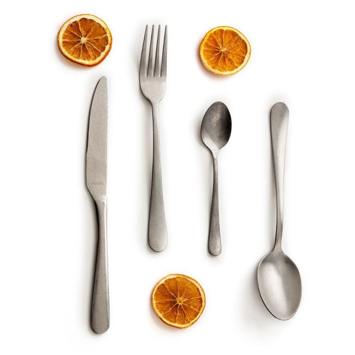 Caja 12 Tenedor Mesa Acero Inox Austin Retro Amefa 20,7 cm-2,5 mm 2