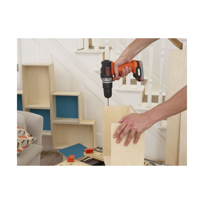 Perceuse à Percussion Black & Decker BDCHD12S1-XJ 12V 1,5 Ah 12 V 5 Perceuse à Percussion Black & Decker BDCHD12S1-XJ 12V 1,5 Ah 12 V 5