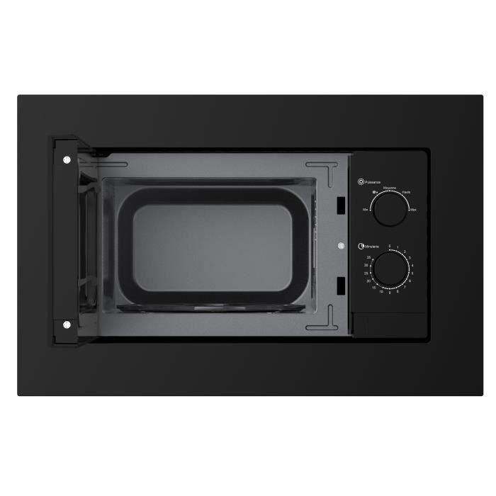 Micro-ondes encastrable - CONTINENTAL EDISON - CEMO20EBM2 - 1280 W - L59,5xH38,5xP35,3 cm - 20L - Noir 1