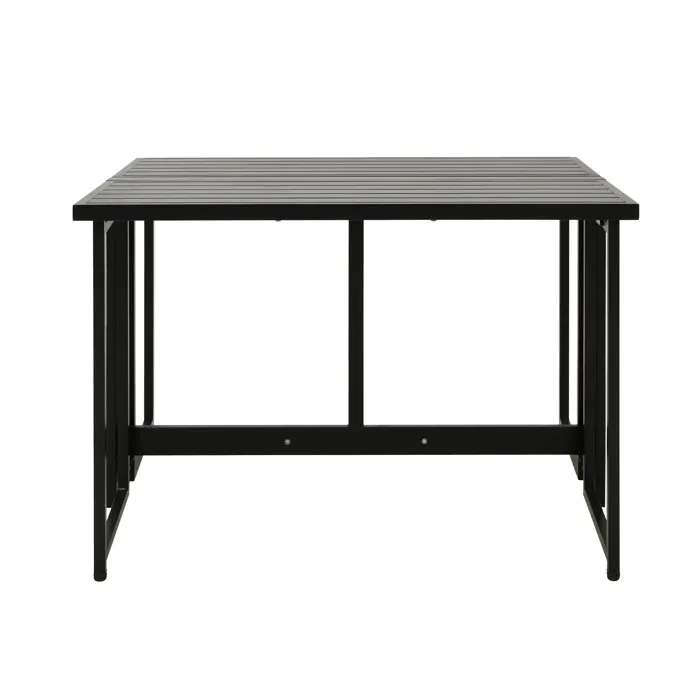 FERRET Table de jardin pliante en métal pour 4 personnes - Dimensions 98 x 80 x 72 cm FERRET Table de jardin pliante en métal pour 4 personnes - Dimensions 98 x 80 x 72 cm