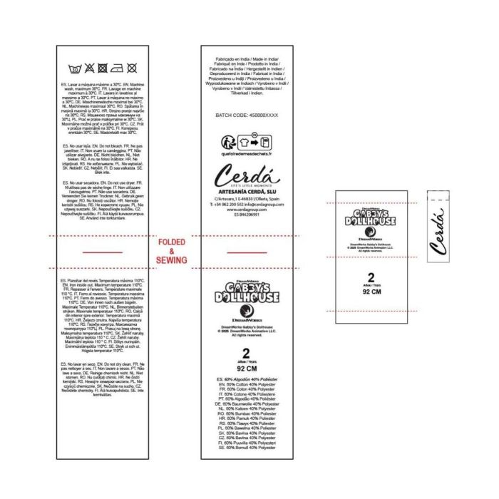 Sweat-shirt Enfant Gabby's Dollhouse Rose foncé 4