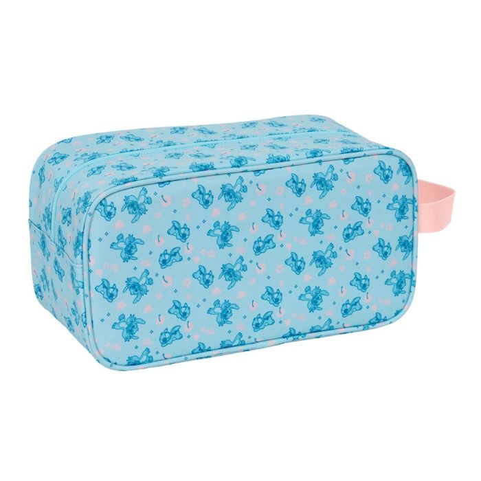 Fourre-tout Lilo & Stitch Ohana Bleu clair Rose clair 29 x 15 x 14 cm 2