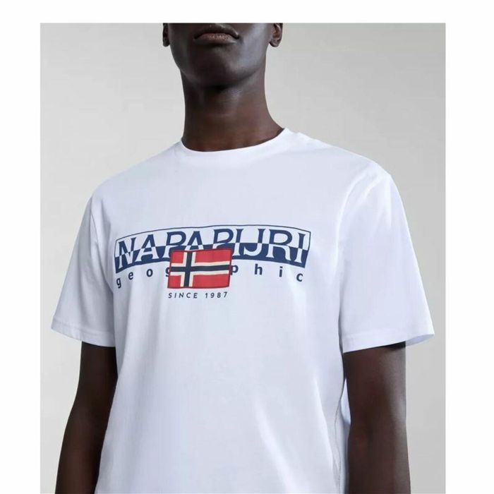 T-shirt à manches courtes homme Napapijri S-Aylmer Blanc 1