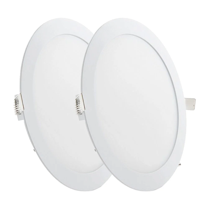 GR Pack 2 Placas LED 20W 2000Lm 2700K Circular 40.000H GR-RDP15-20W-WW-PK2-AP 2