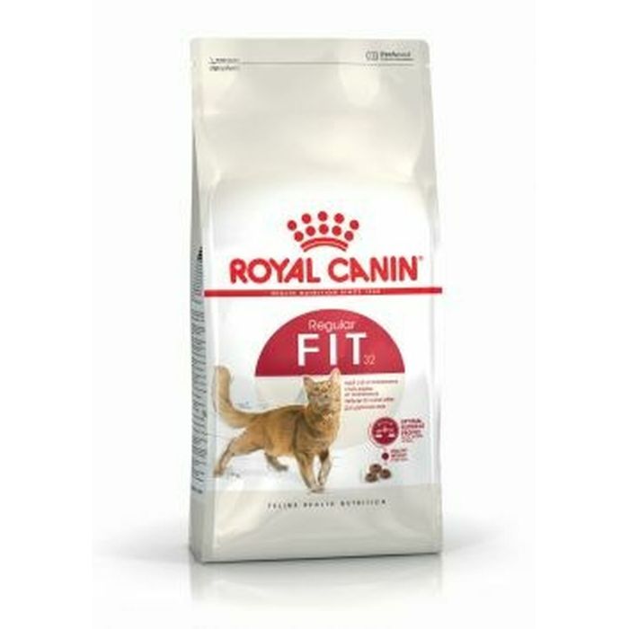 Aliments pour chat Royal Canin Regular Fit 32 Adulte Poulet Maïs Oiseaux 400 g