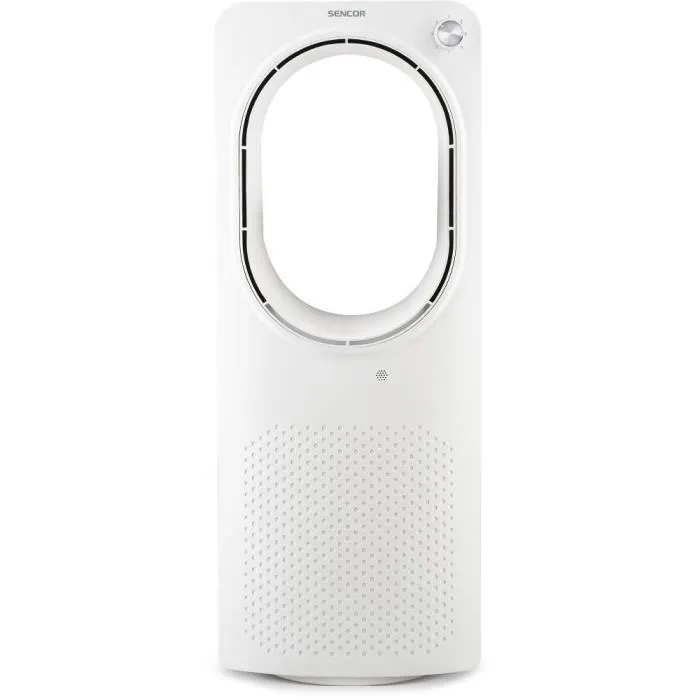 Sencor SFT 2403WH Ventilateur Tour sans Pales, 3 Vitesses, Oscillation 50°, Silencieux 55 dB - Blanc
