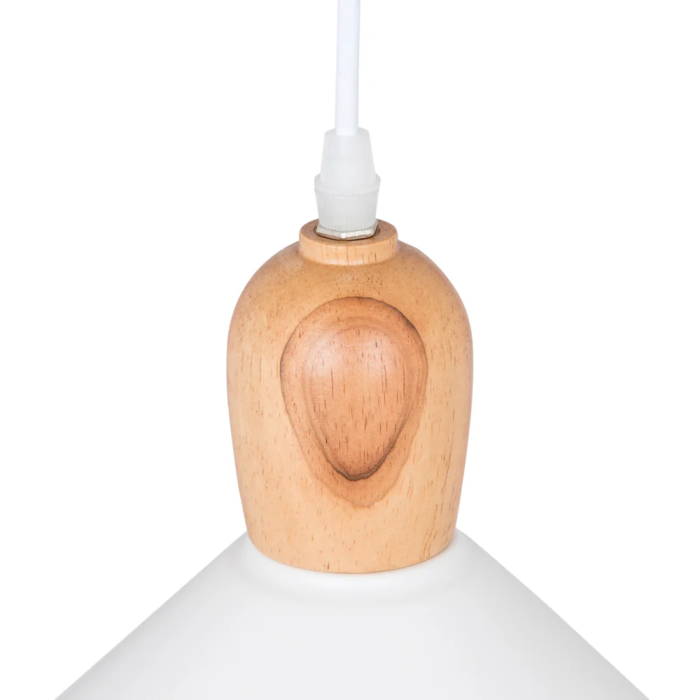 Lampe Suspendue "Laura" Métal et Bois avec Cable Réglable [SKD-P134-G] 2