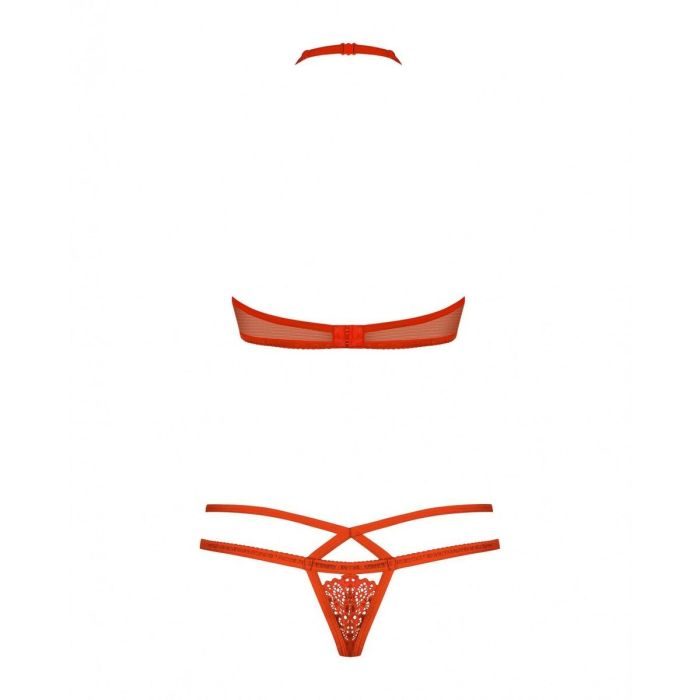 Ensemble de Lingerie Obsessive 838-SET-3 Rouge S/M 1 Ensemble de Lingerie Obsessive 838-SET-3 Rouge S/M 1