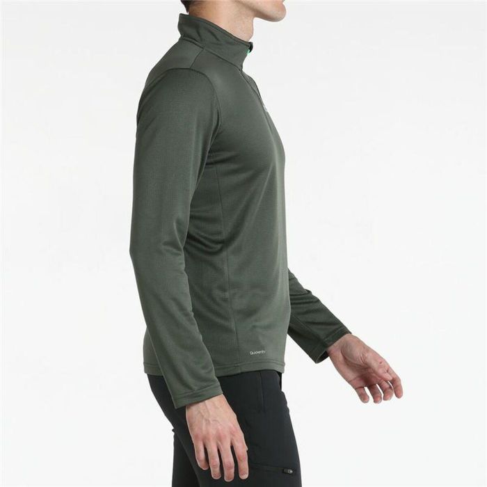T-shirt à manches longues homme +8000 Erro Vert foncé Olive 2