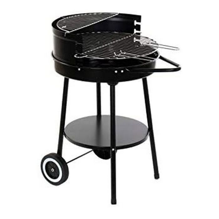 Roues de barbecue au charbon de bois DKD Home Decor Noir Métal Plastique 59 x 49,5 x 82 cm 7