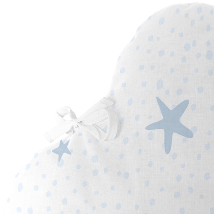 Protection du berceau HappyFriday Basic Kids Little star Bleu 60 x 40 cm 3
