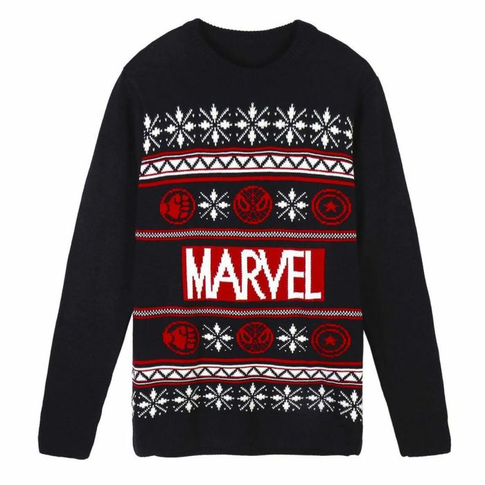 Pull unisex Marvel Bleu foncé XXL