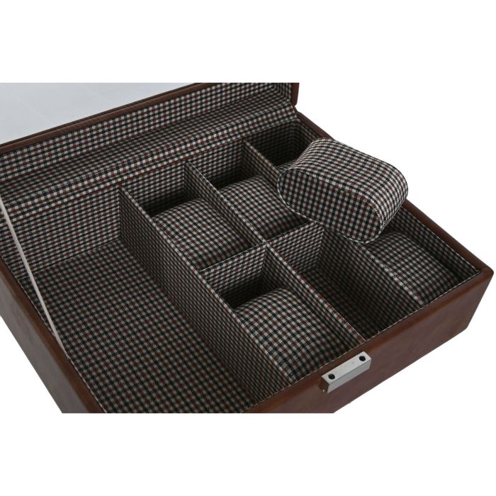 Boîte à bijoux Home ESPRIT Marron Verre 26 x 20 x 9 cm 3