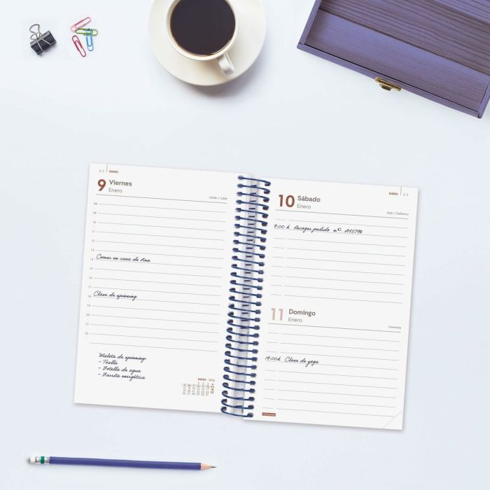 Agenda Finocam YEAR Bleu 11,7 x 18,1 cm 2026 4