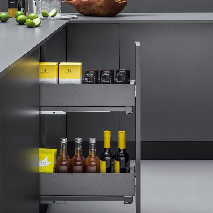 Botellero Lamina M150 Antracita Con Guía Vibo 1