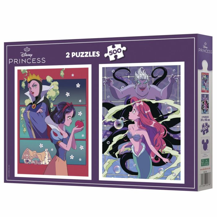 Puzzle Educa Villanos y Princesas Disney 500 Pièces (2 Unités) 4 Puzzle Educa Villanos y Princesas Disney 500 Pièces (2 Unités) 4