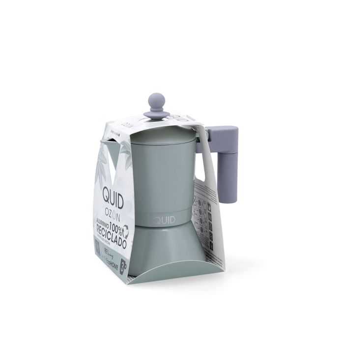 Cafetière Italienne Quid Ozon Vert Métal 3 Tasses 1