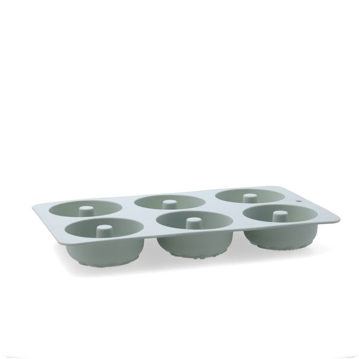 Moule à pâtisserie Quid Ozon Vert Silicone (12 Unités) 1