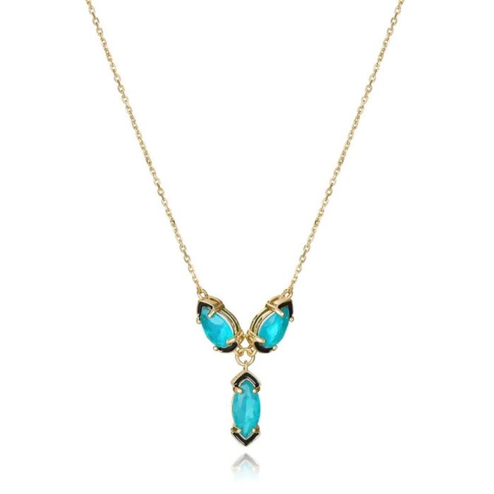 Collier Femme Viceroy 2304C100-52 Doré Bleu