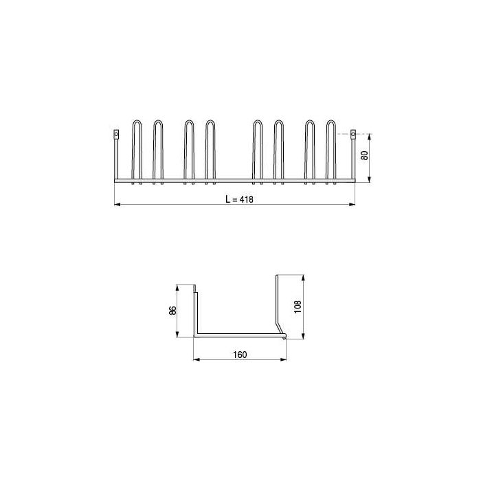 Zambo Zapatero Extensible. Largo 418 Herrajes Alk 1