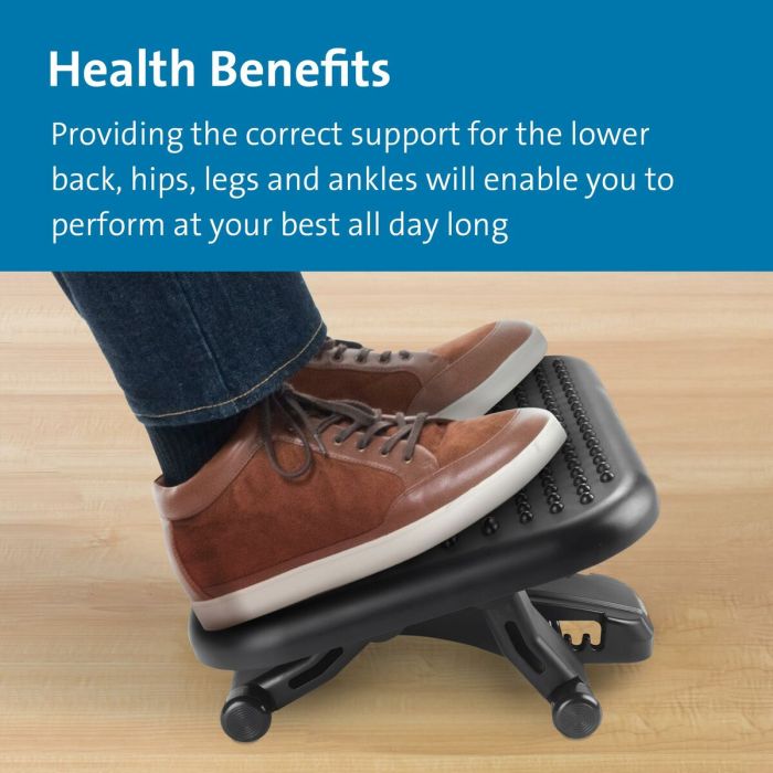 Repose-pied Kensington SOLEMASSAGE Noir (4 Unités) 2